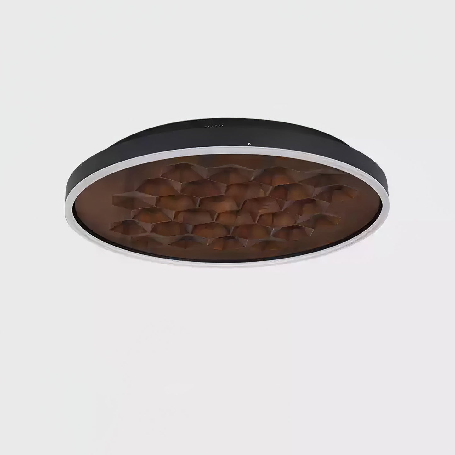 Heartwood Ceiling Lamp | Wood, Metal, Acrylic | White Shade