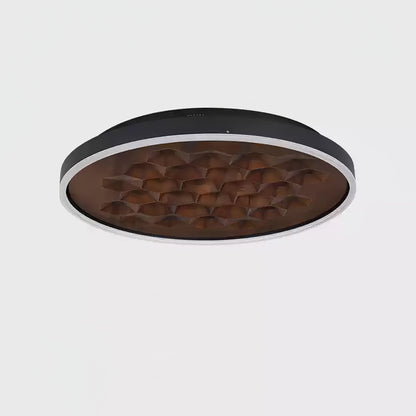 Heartwood Ceiling Lamp | Wood, Metal, Acrylic | White Shade