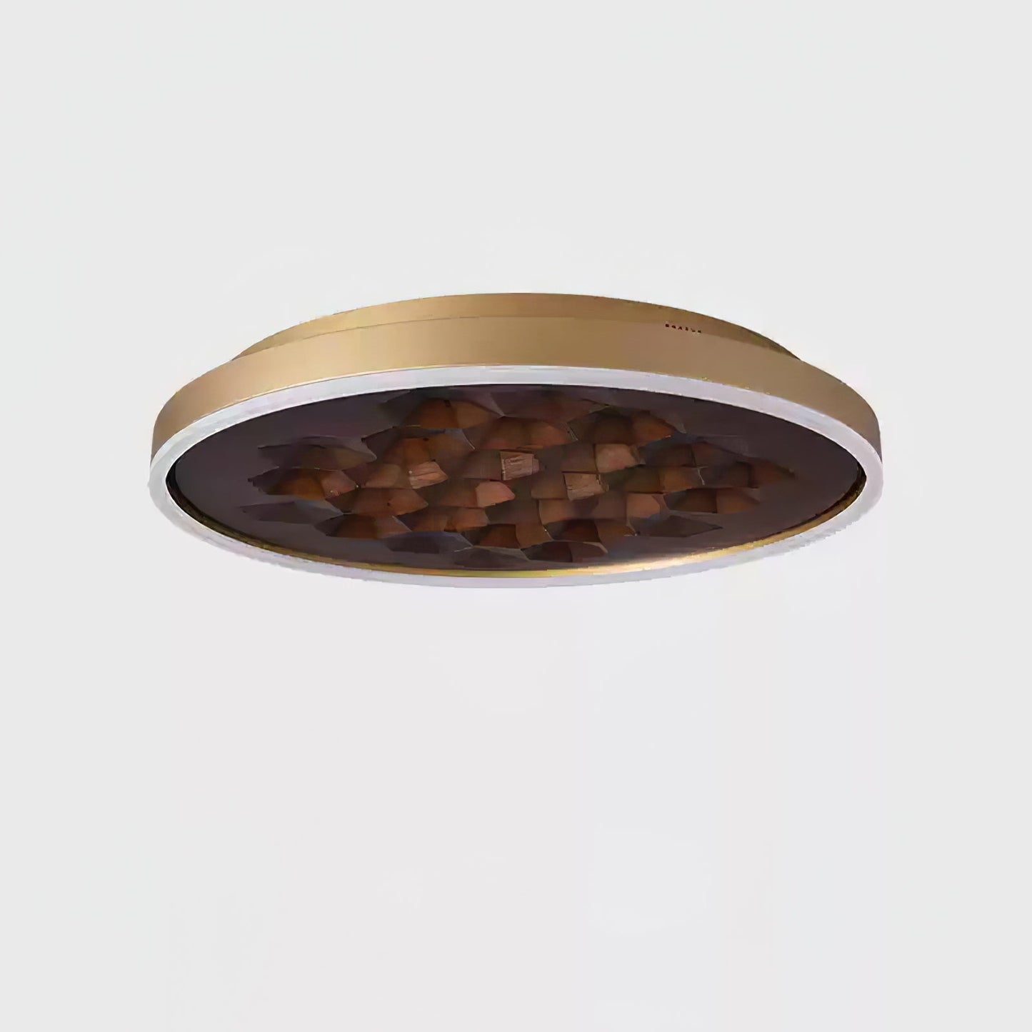 Heartwood Ceiling Lamp | Wood, Metal, Acrylic | White Shade