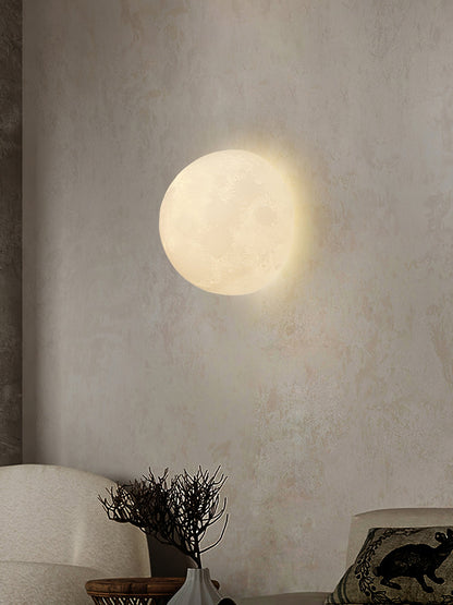 Moon 3D Wall Lamp | Lunar Surface | White