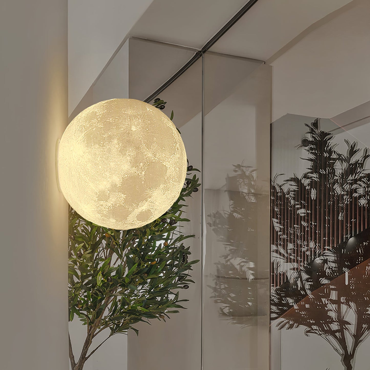 Moon 3D Wall Lamp | Lunar Surface | White