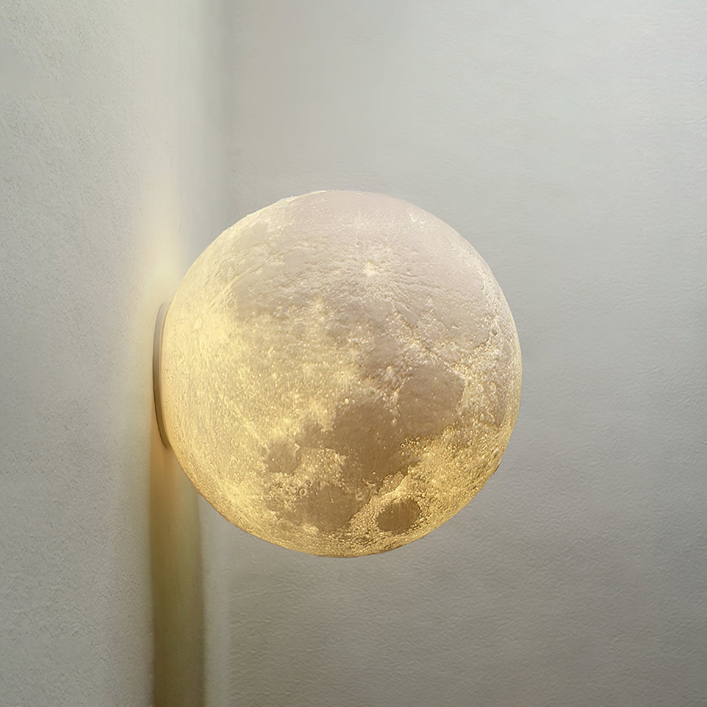 Moon 3D Wall Lamp | Lunar Surface | White