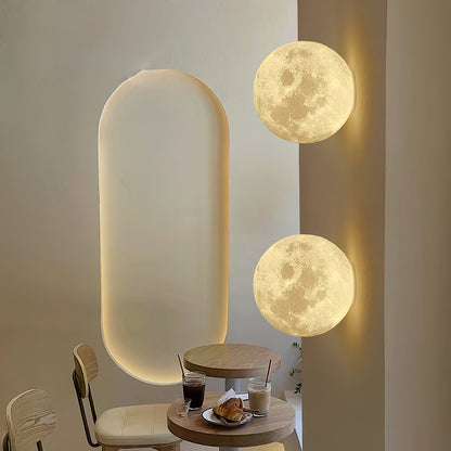 Moon 3D Wall Lamp | Lunar Surface | White