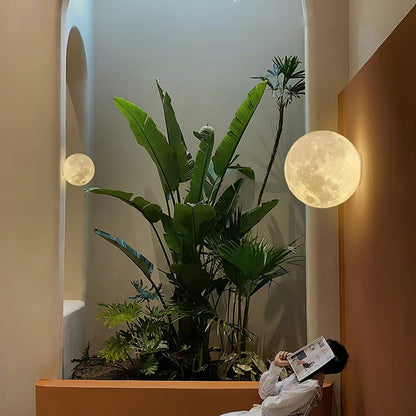 Moon 3D Wall Lamp | Lunar Surface | White