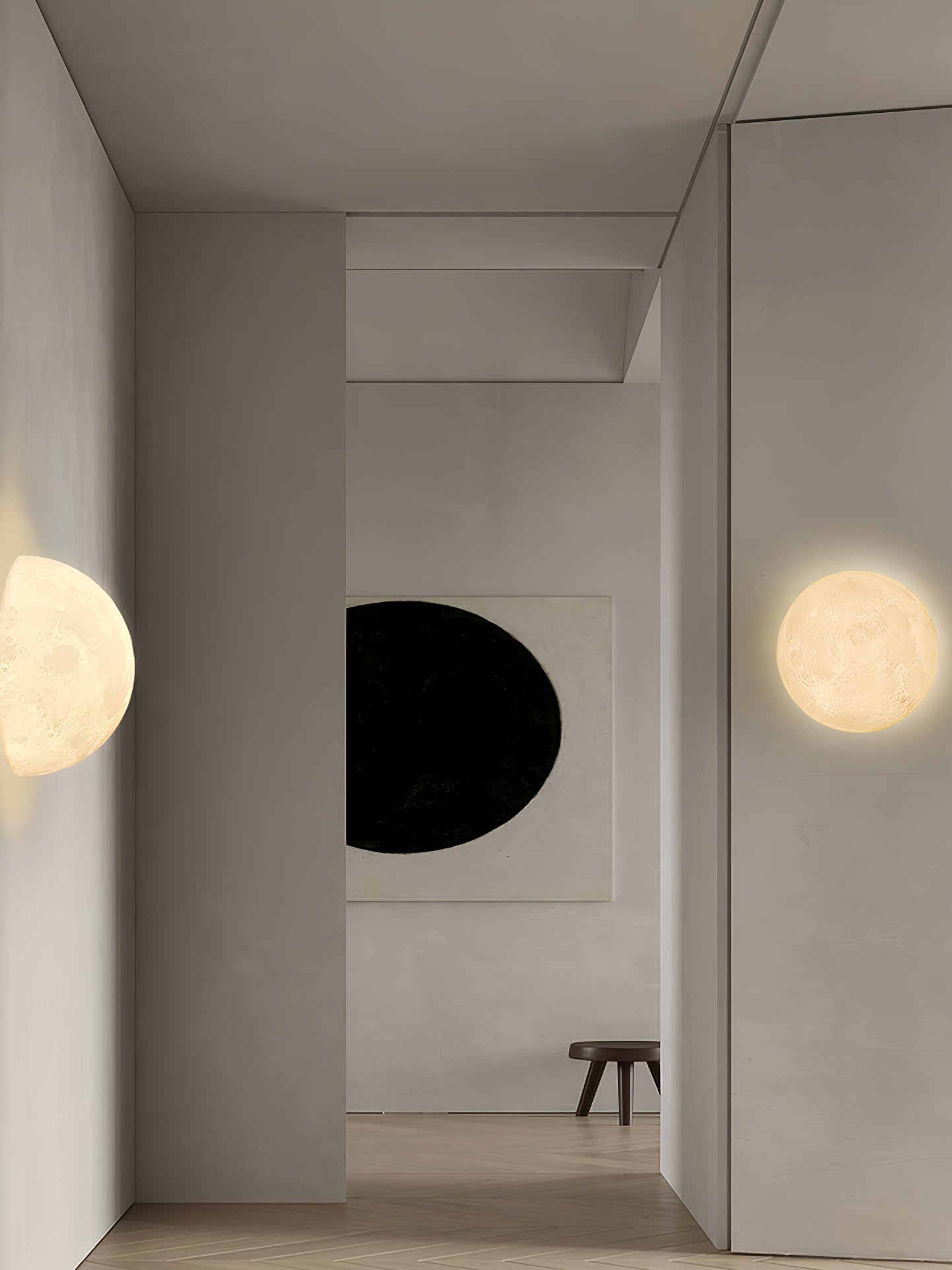 Moon 3D Wall Lamp | Lunar Surface | White