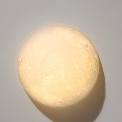 Moon 3D Wall Lamp | Lunar Surface | White