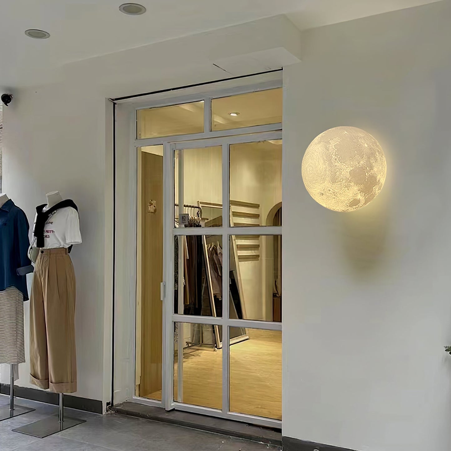 Moon 3D Wall Lamp | Lunar Surface | White