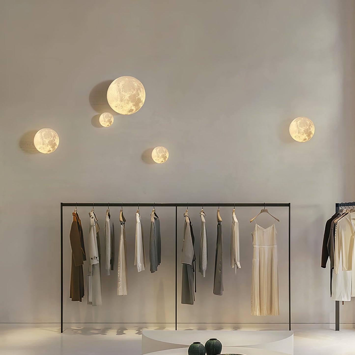Moon 3D Wall Lamp | Lunar Surface | White