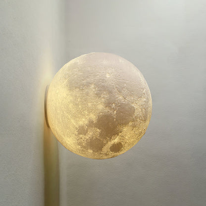 Moon 3D Wall Lamp | Lunar Surface | White