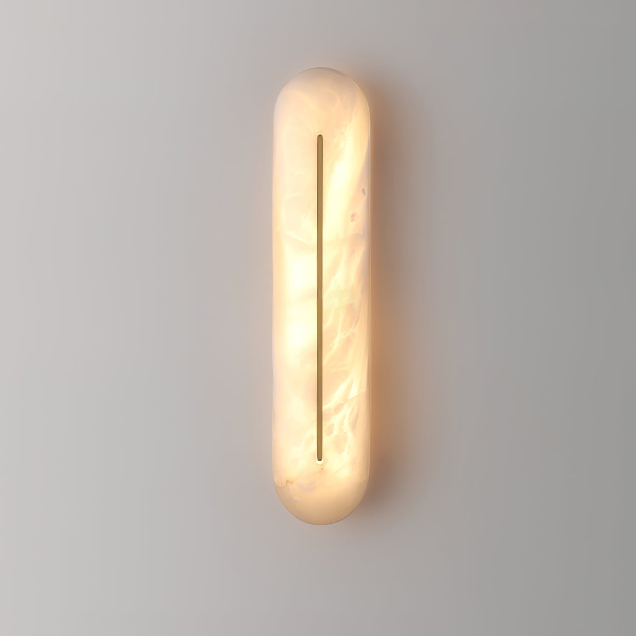 Orbison Wall Lamp | Brass & Alabaster | 46cm Height