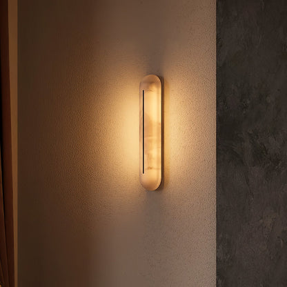 Orbison Wall Lamp | Brass & Alabaster | 46cm Height