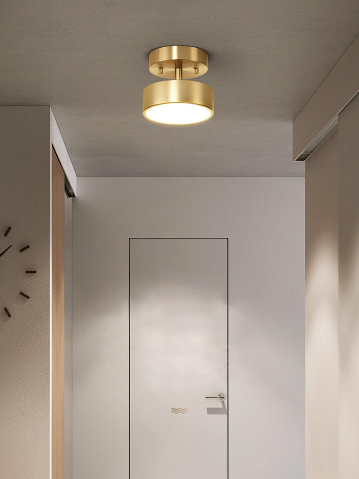 Hero Rotating Ceiling Lamp | Brass Finish | Rotating