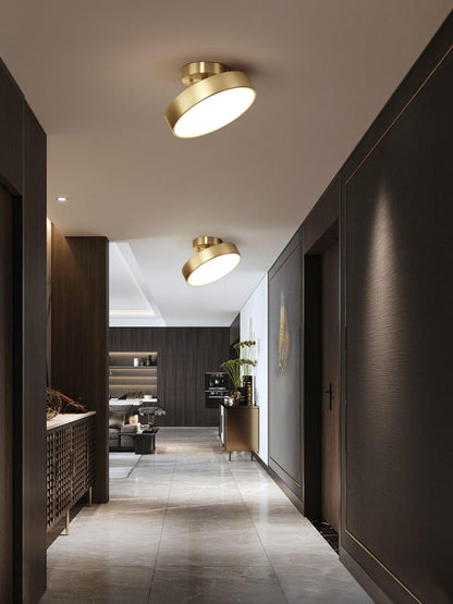 Hero Rotating Ceiling Lamp | Brass Finish | Rotating