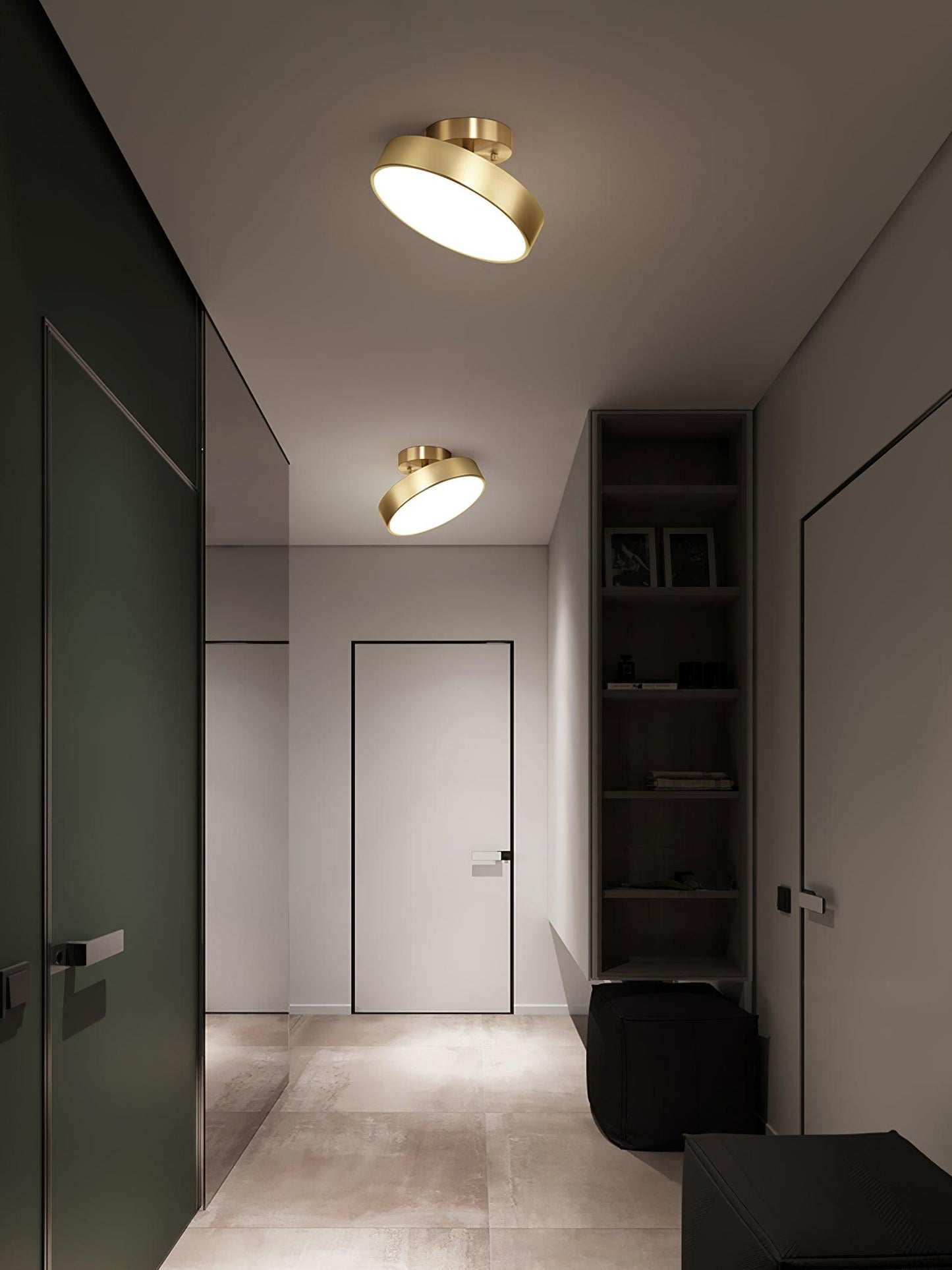 Hero Rotating Ceiling Lamp | Brass Finish | Rotating