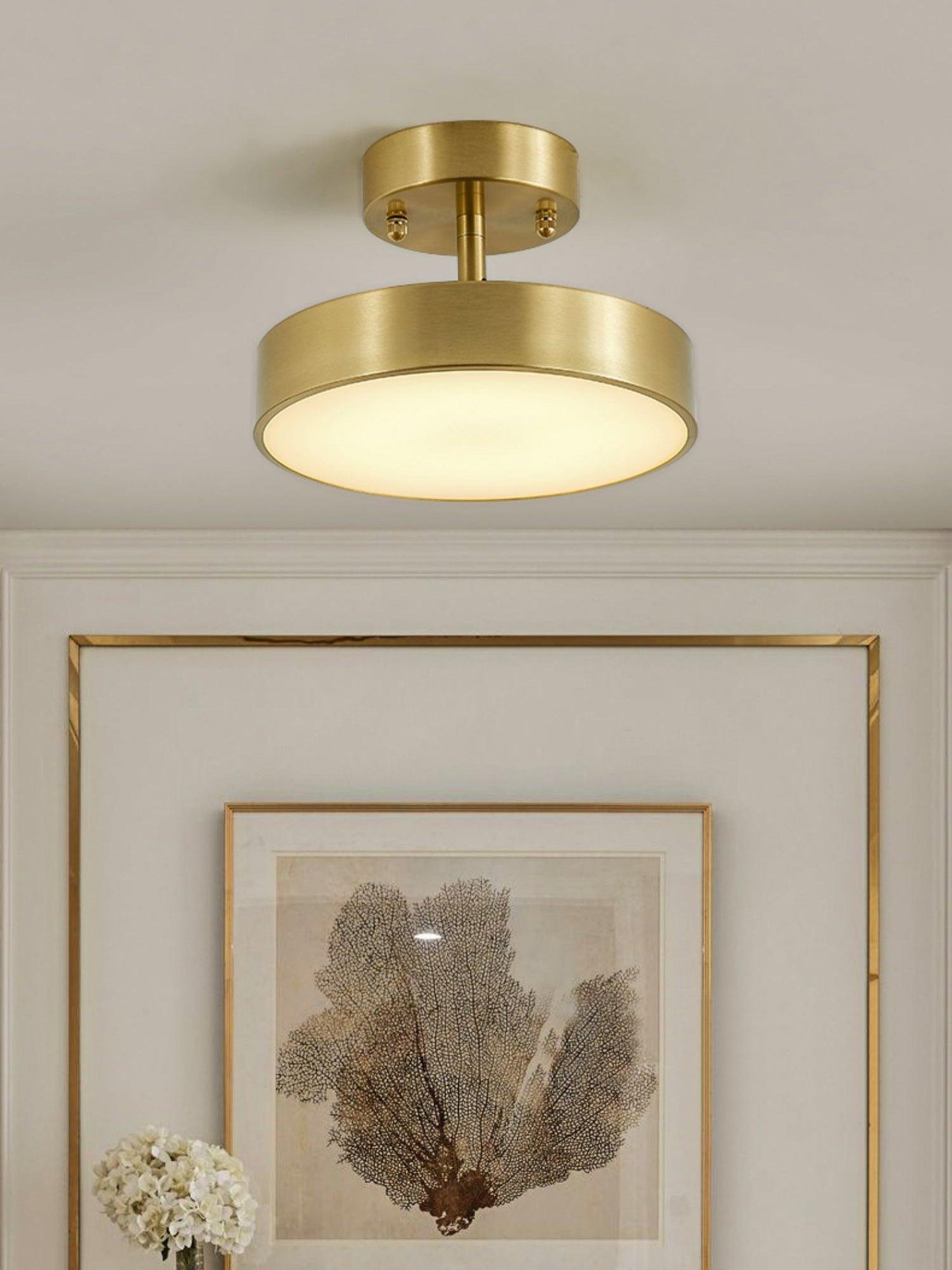 Hero Rotating Ceiling Lamp | Brass Finish | Rotating
