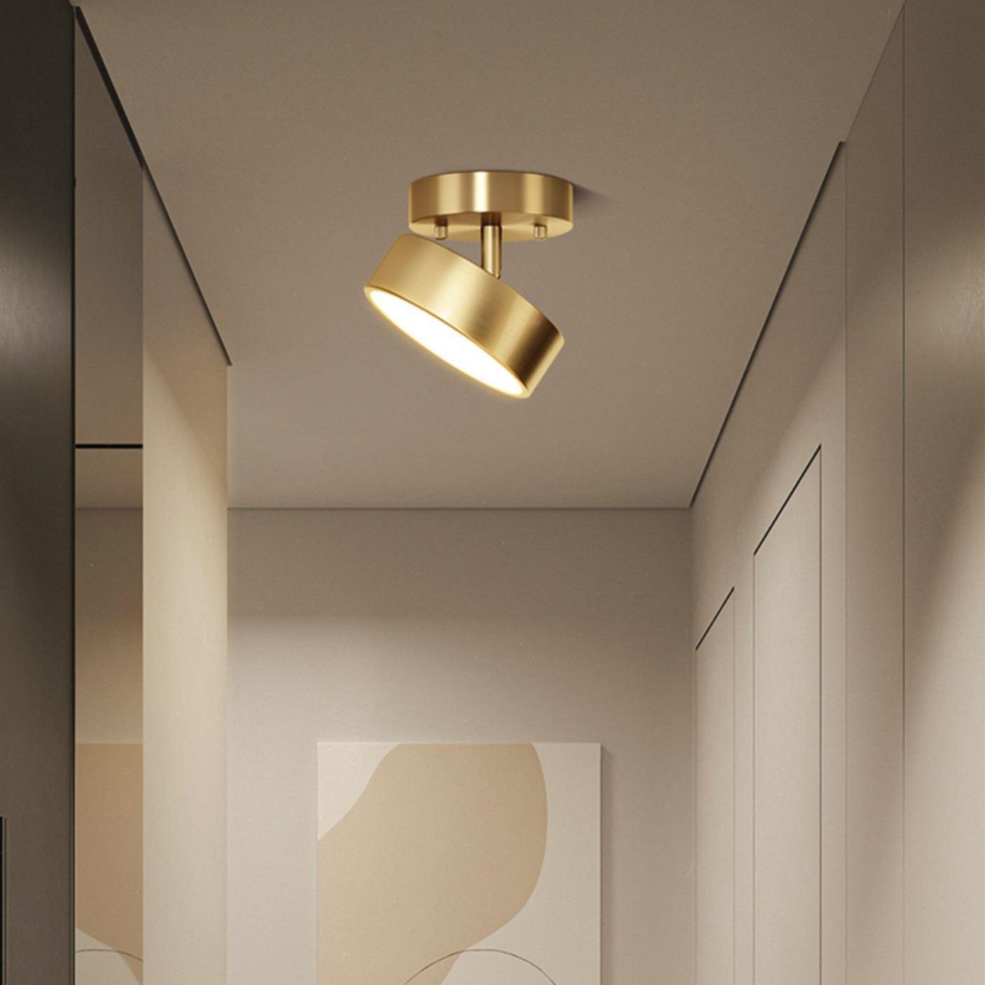 Hero Rotating Ceiling Lamp | Brass Finish | Rotating