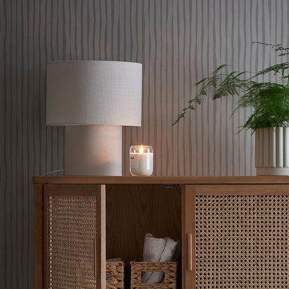 Heron Glowing Table Lamp | Fabric | Beige
