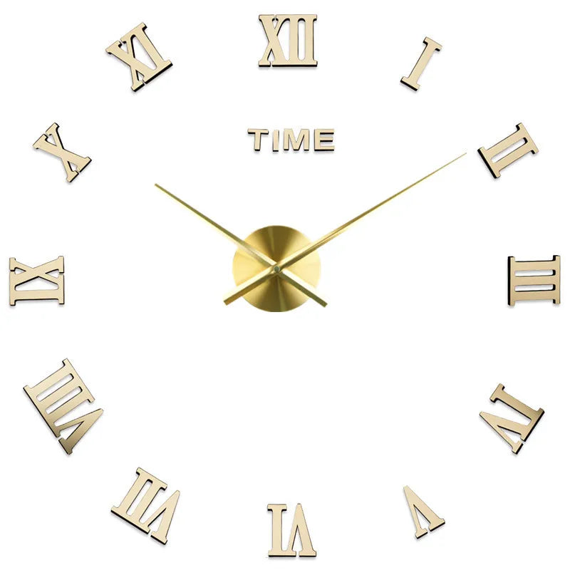 Horloge Murale 3D | Effet Miroir | Salon