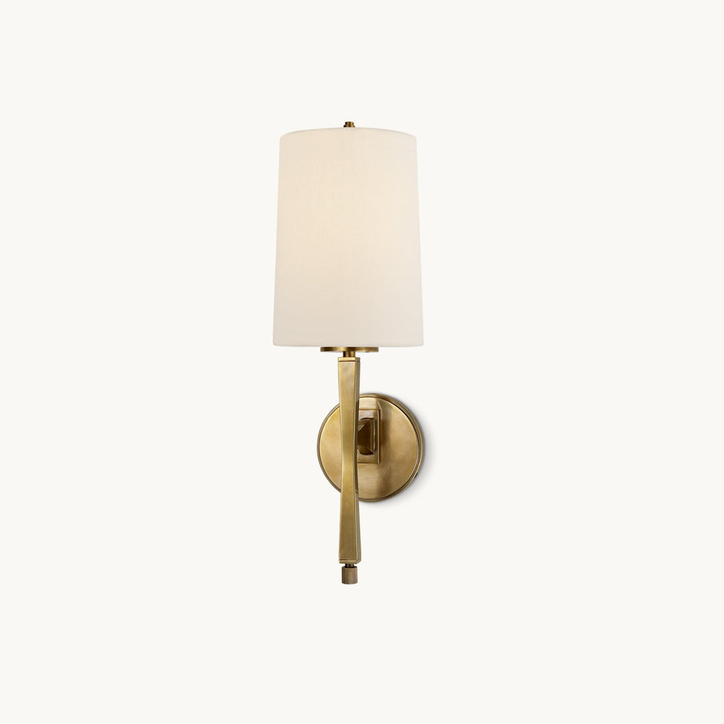 Hinkley Wall Light | Brass & Fabric | 47cm Height
