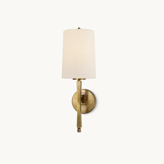 Hinkley Wall Light | Brass & Fabric | 47cm Height
