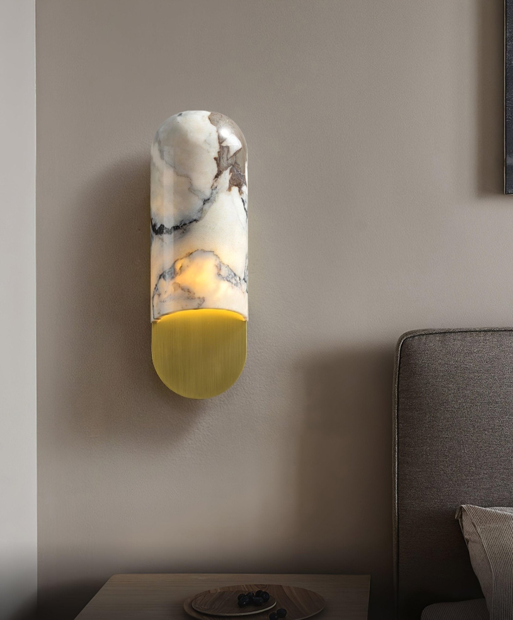 Hl Wall Sconce | Marble, Iron, Metal | Gold, Black