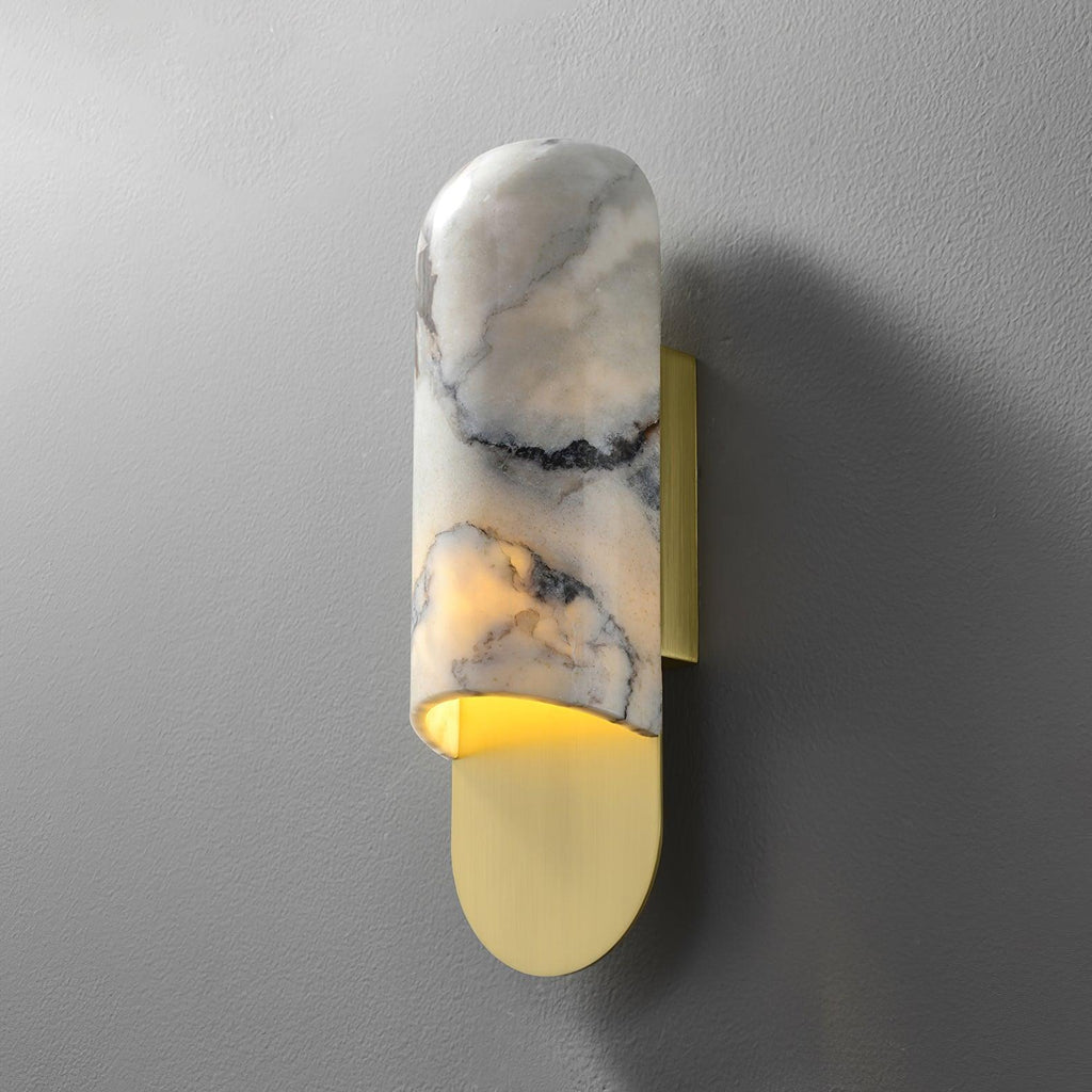 Hl Wall Sconce | Marble, Iron, Metal | Gold, Black