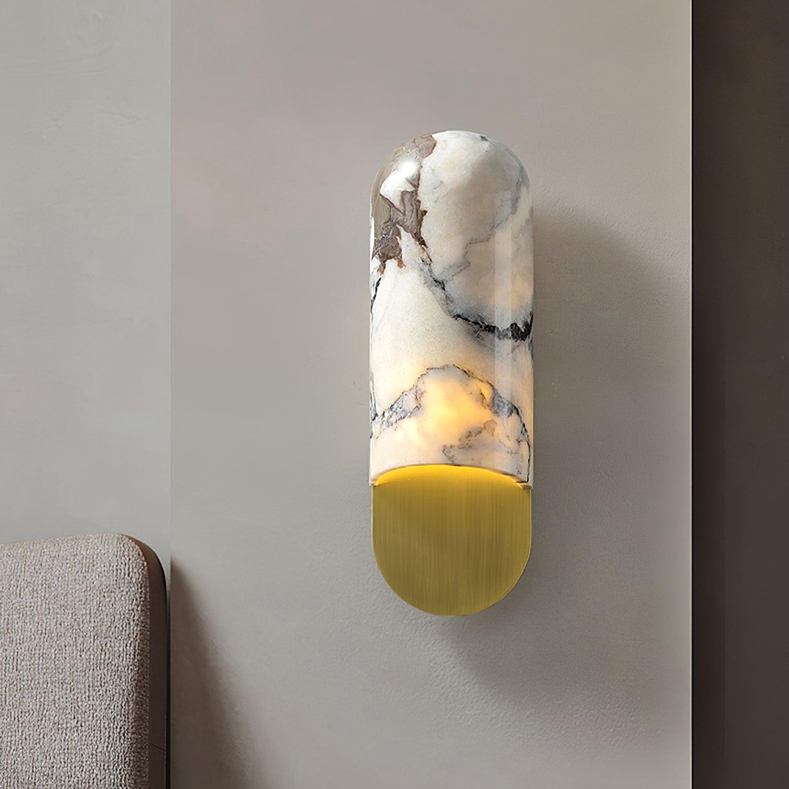 Hl Wall Sconce | Marble, Iron, Metal | Gold, Black