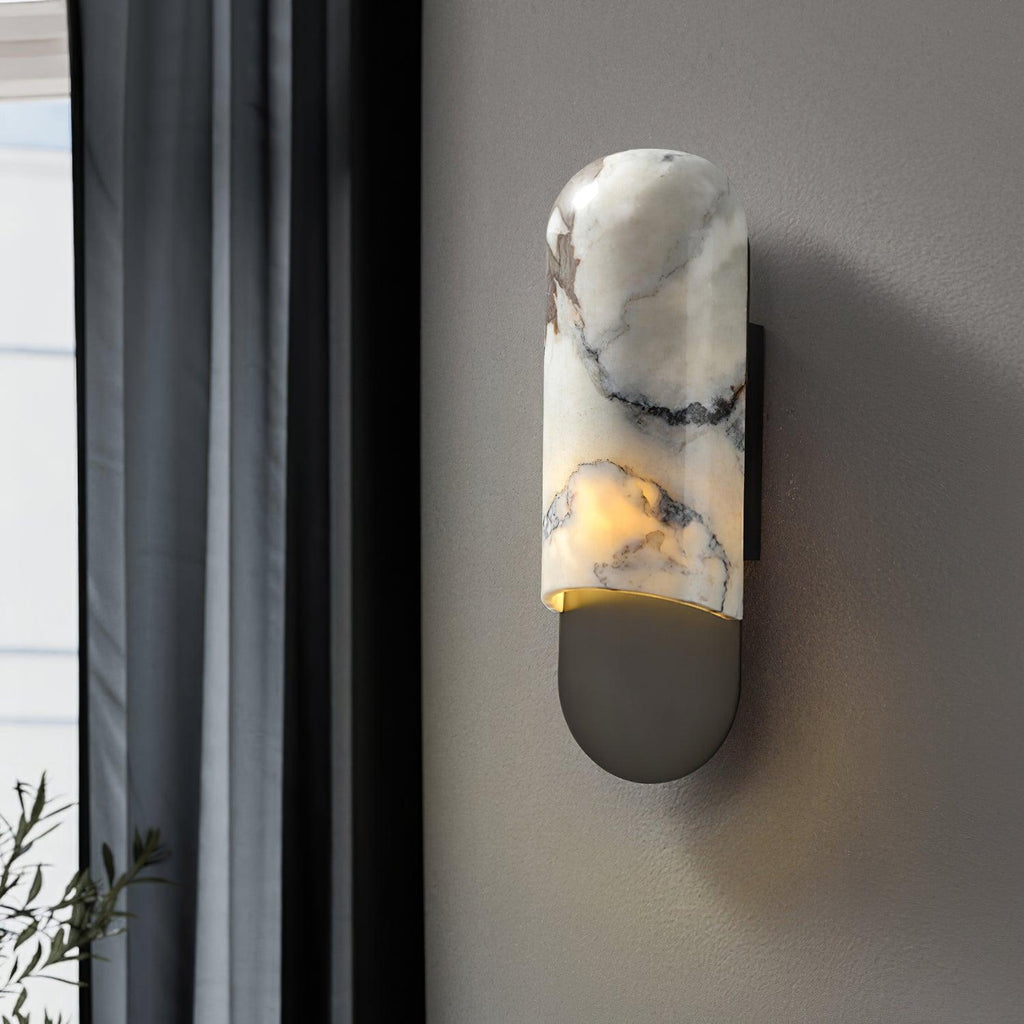 Hl Wall Sconce | Marble, Iron, Metal | Gold, Black