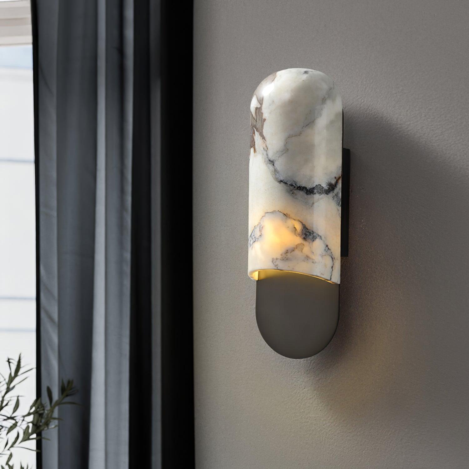 Hl Wall Sconce | Marble, Iron, Metal | Gold, Black