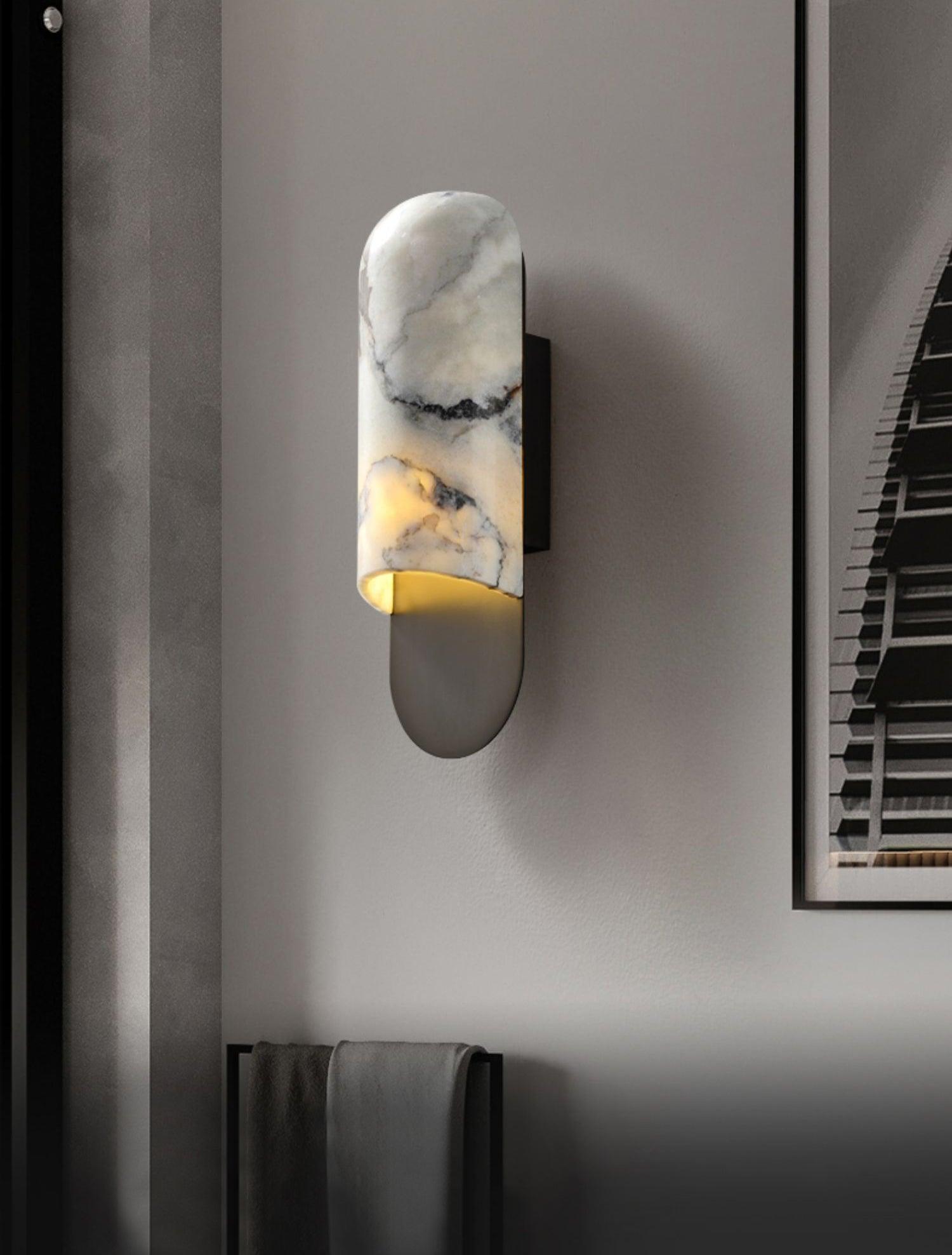 Hl Wall Sconce | Marble, Iron, Metal | Gold, Black