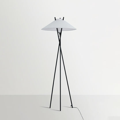 Hoka Tripod Floor Lamp | Metal Frame | Black and White