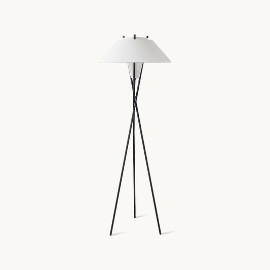 Hoka Tripod Floor Lamp | Metal Frame | Black and White