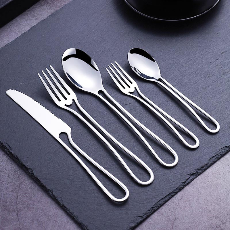 Sleek Hollow Cutlery Set