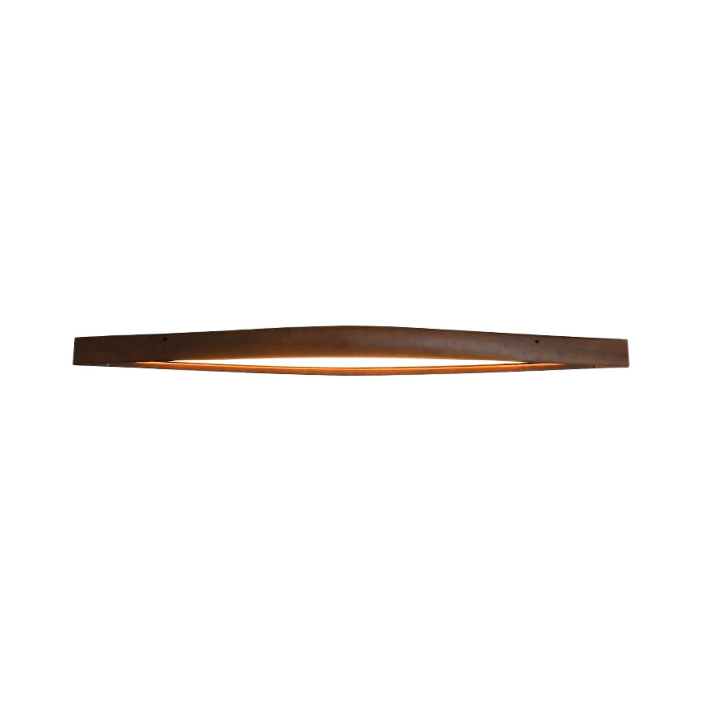 Horizon Linear Wood Ceiling Lamp | Wood/Metal/Acrylic | White Shade