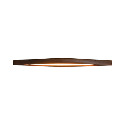 Horizon Linear Wood Ceiling Lamp | Wood/Metal/Acrylic | White Shade