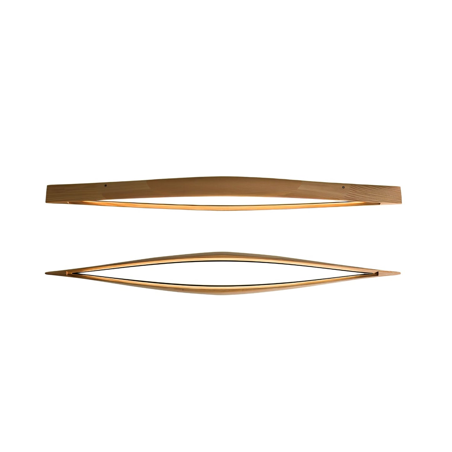 Horizon Linear Wood Ceiling Lamp | Wood/Metal/Acrylic | White Shade