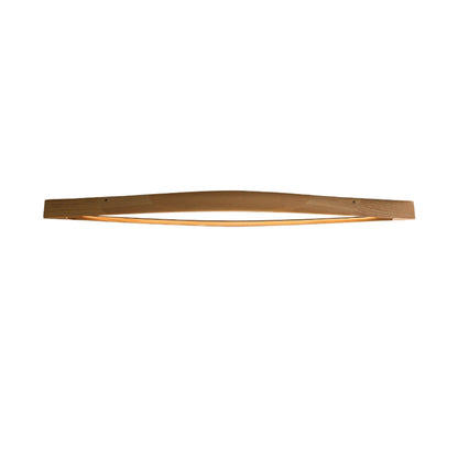 Horizon Linear Wood Ceiling Lamp | Wood/Metal/Acrylic | White Shade