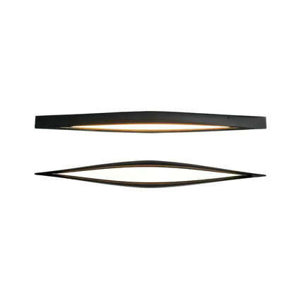 Horizon Linear Wood Ceiling Lamp | Wood/Metal/Acrylic | White Shade