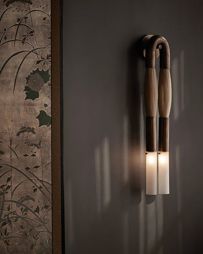 Wall Lamp | Horsehair, Wrought Iron & Glass | 18cm Diameter
