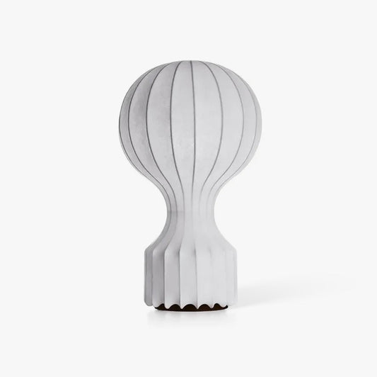 Hot Air Balloon Table Lamp | Steel & Cocoon Design | White Shade