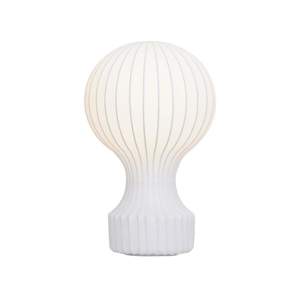 Hot Air Balloon Table Lamp | Steel & Cocoon Design | White Shade