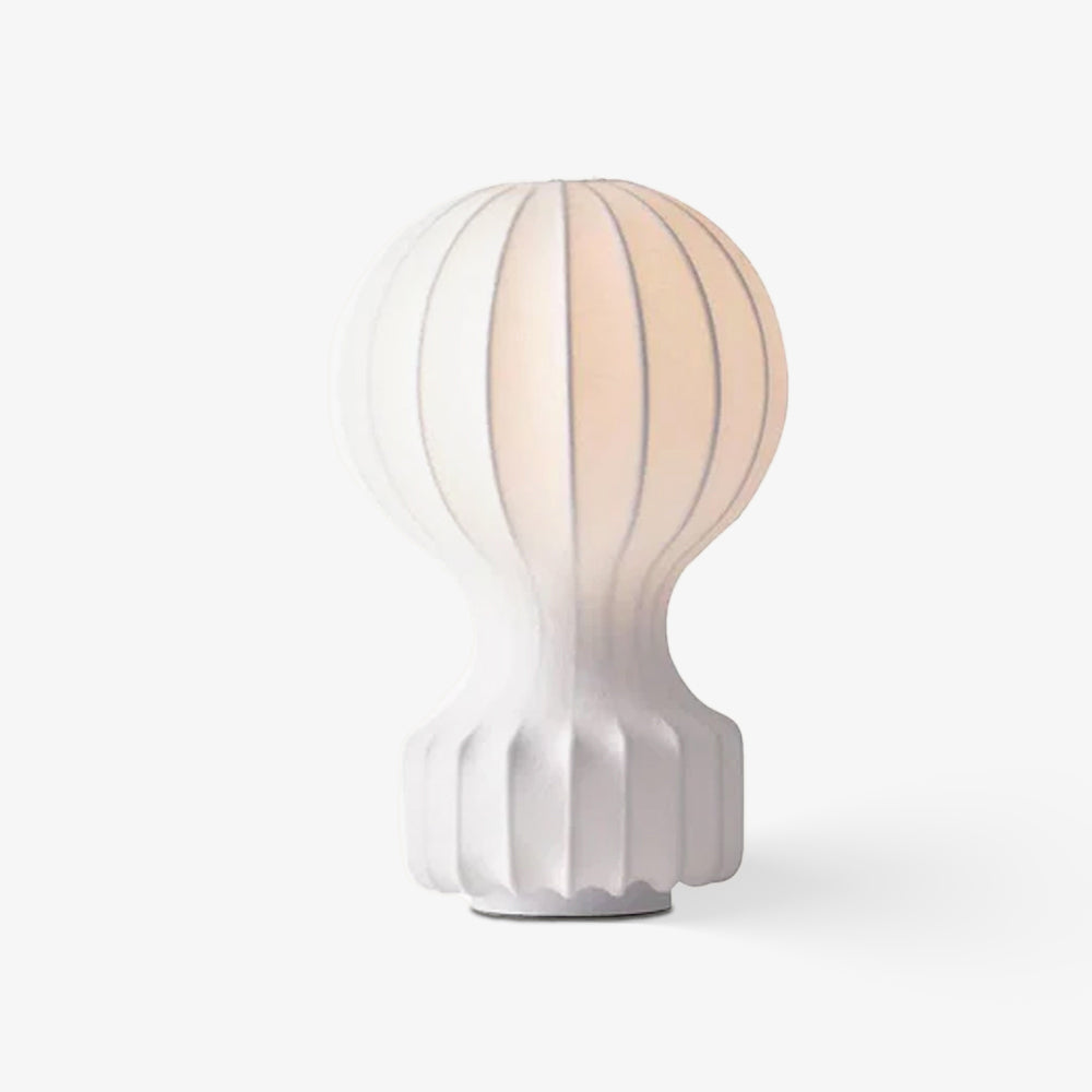 Hot Air Balloon Table Lamp | Steel & Cocoon Design | White Shade