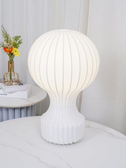 Hot Air Balloon Table Lamp | Steel & Cocoon Design | White Shade