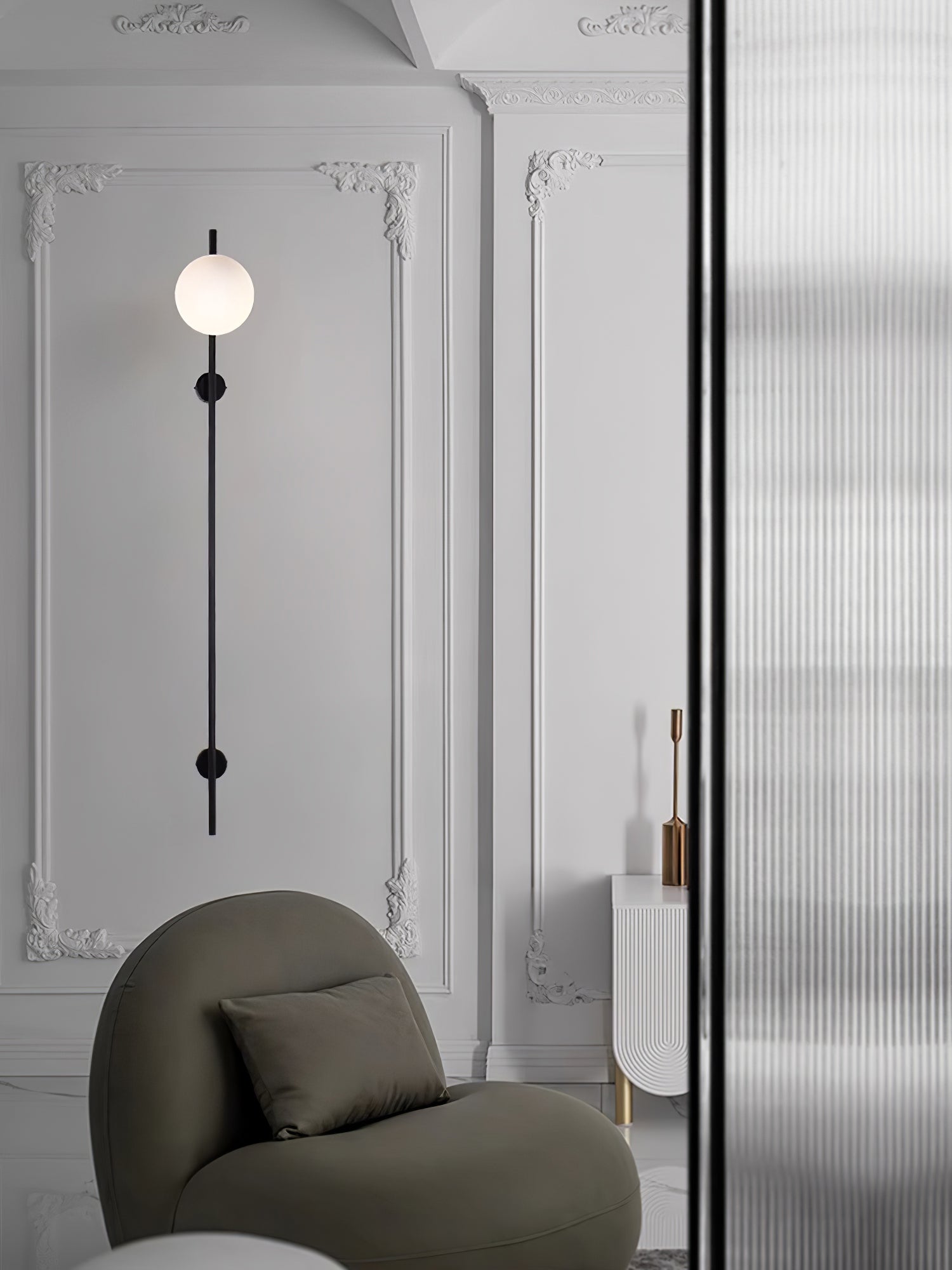 Houseof Wall Light | Metal & Glass | White