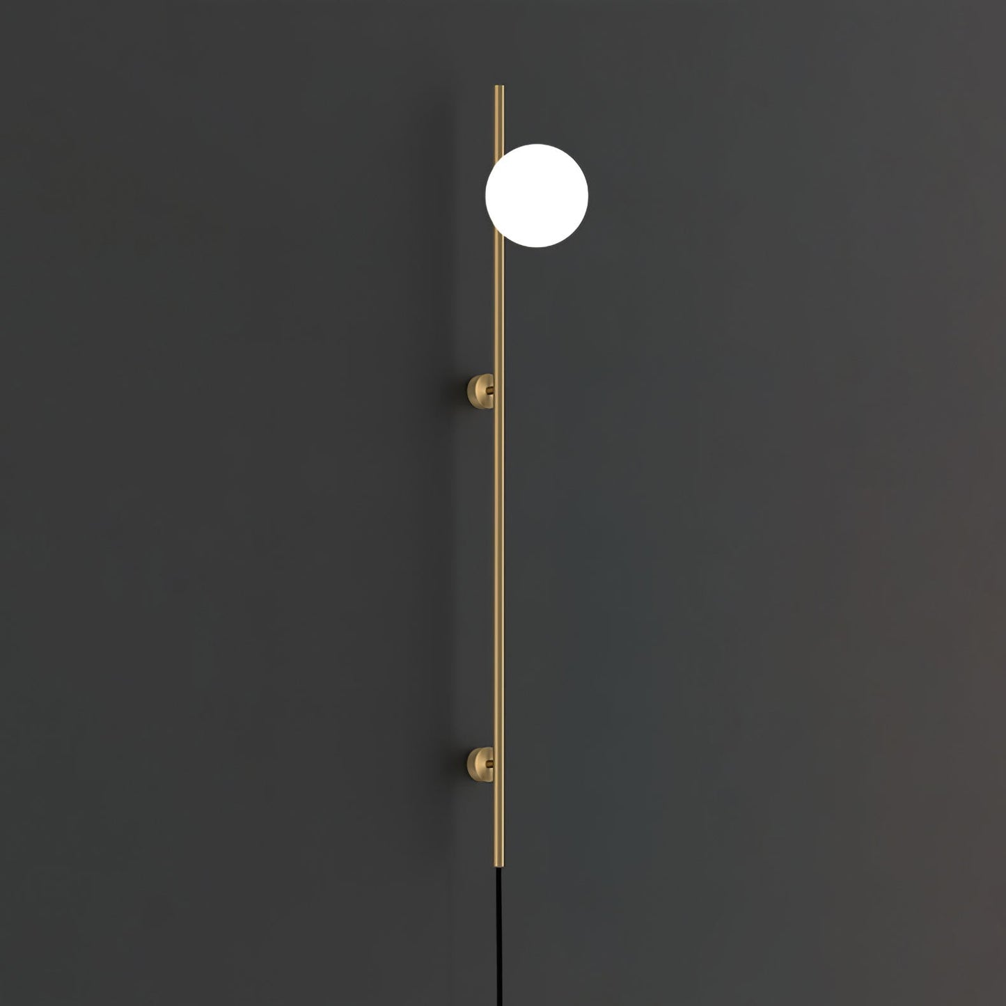 Houseof Plug-in Wall Light | Metal & Glass | White, Black, Gold