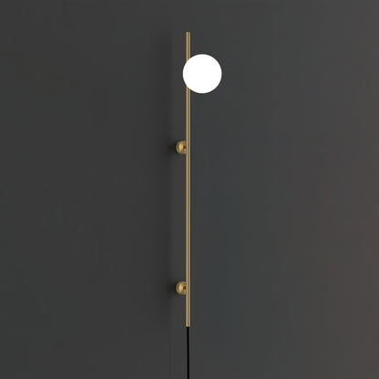 Houseof Plug-in Wall Light | Metal & Glass | White, Black, Gold