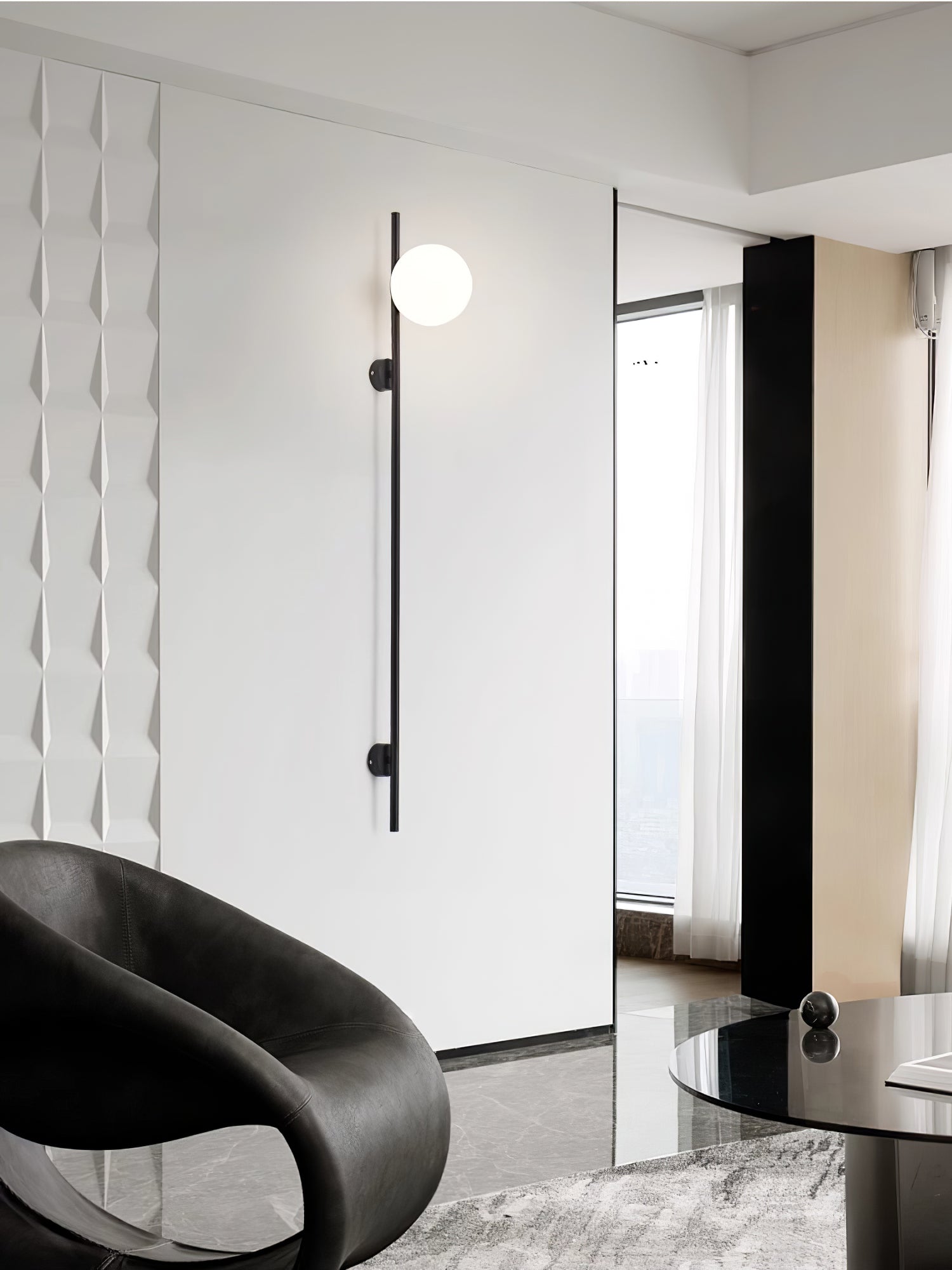 Houseof Wall Light | Metal & Glass | White