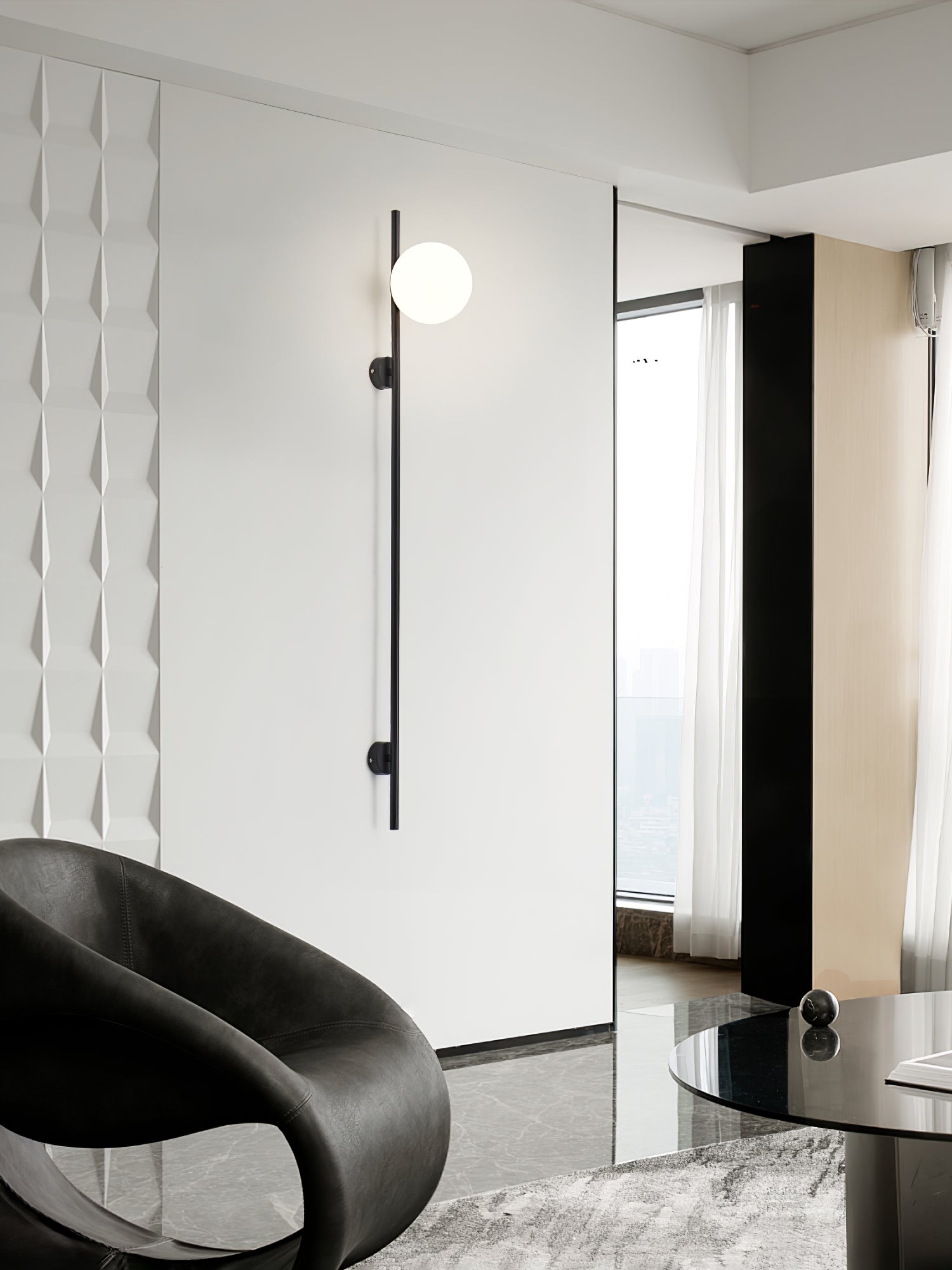 Houseof Wall Light | Metal & Glass | White