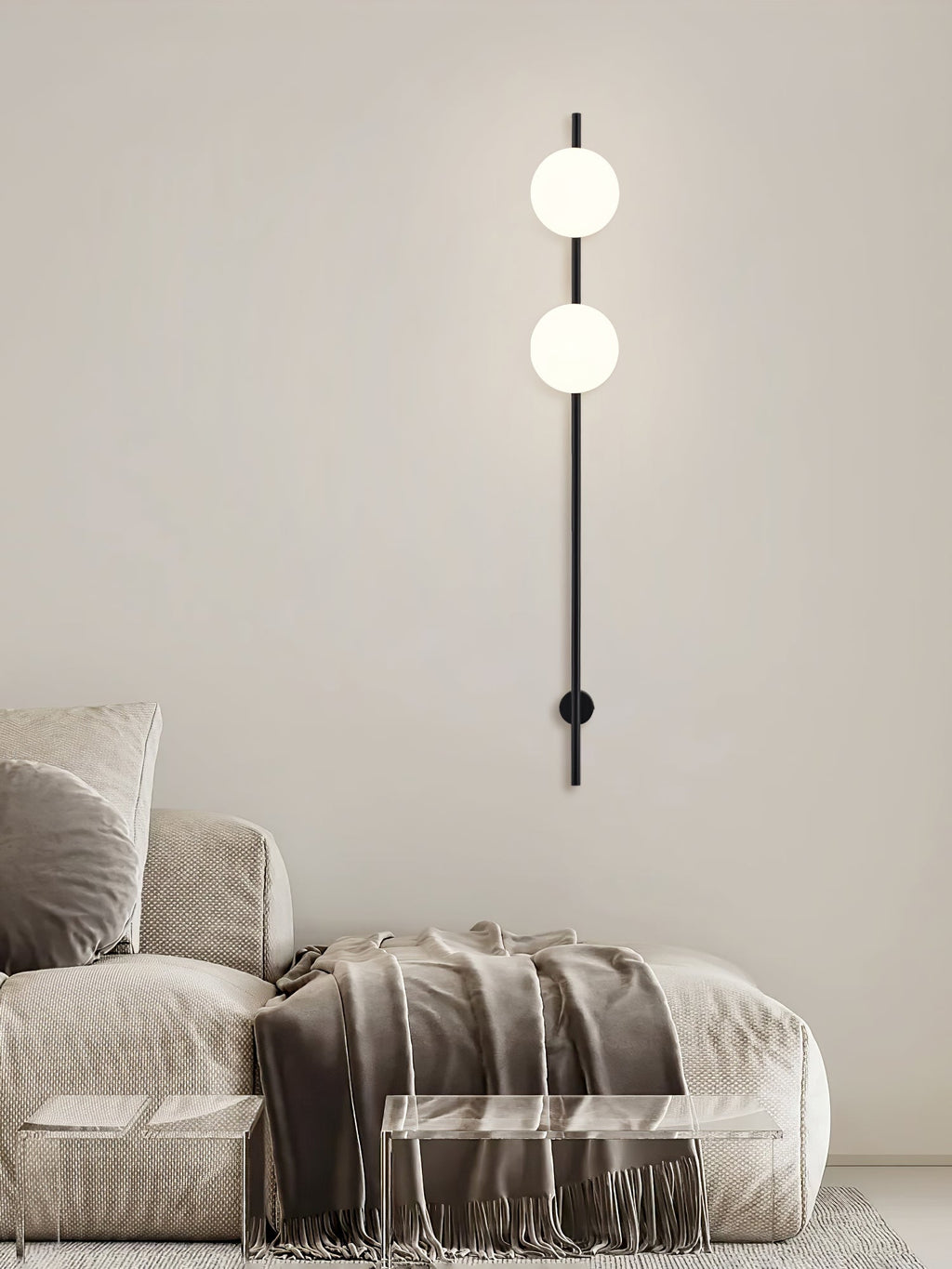 Houseof Wall Light | Metal & Glass | White