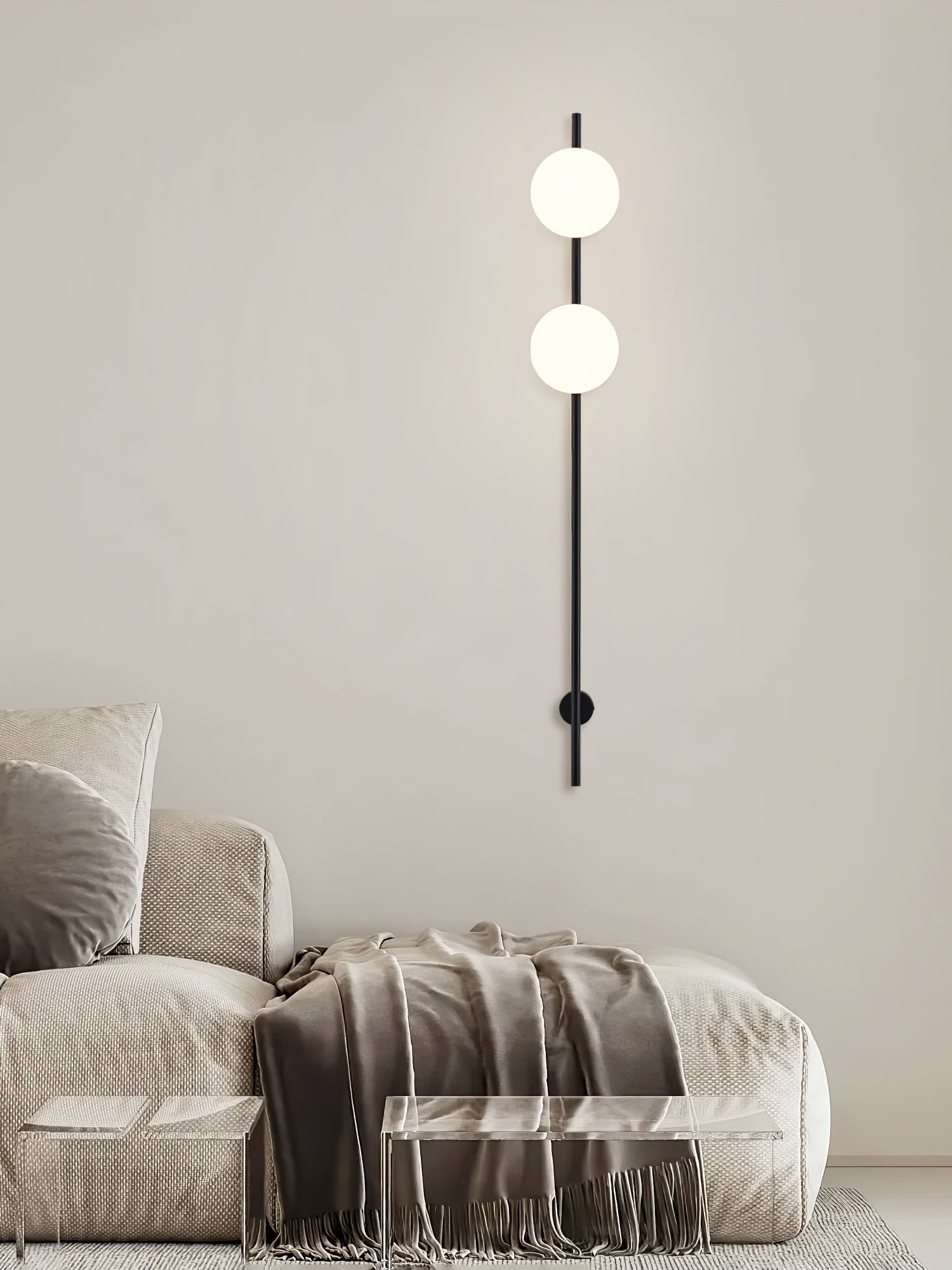 Houseof Wall Light | Metal & Glass | White